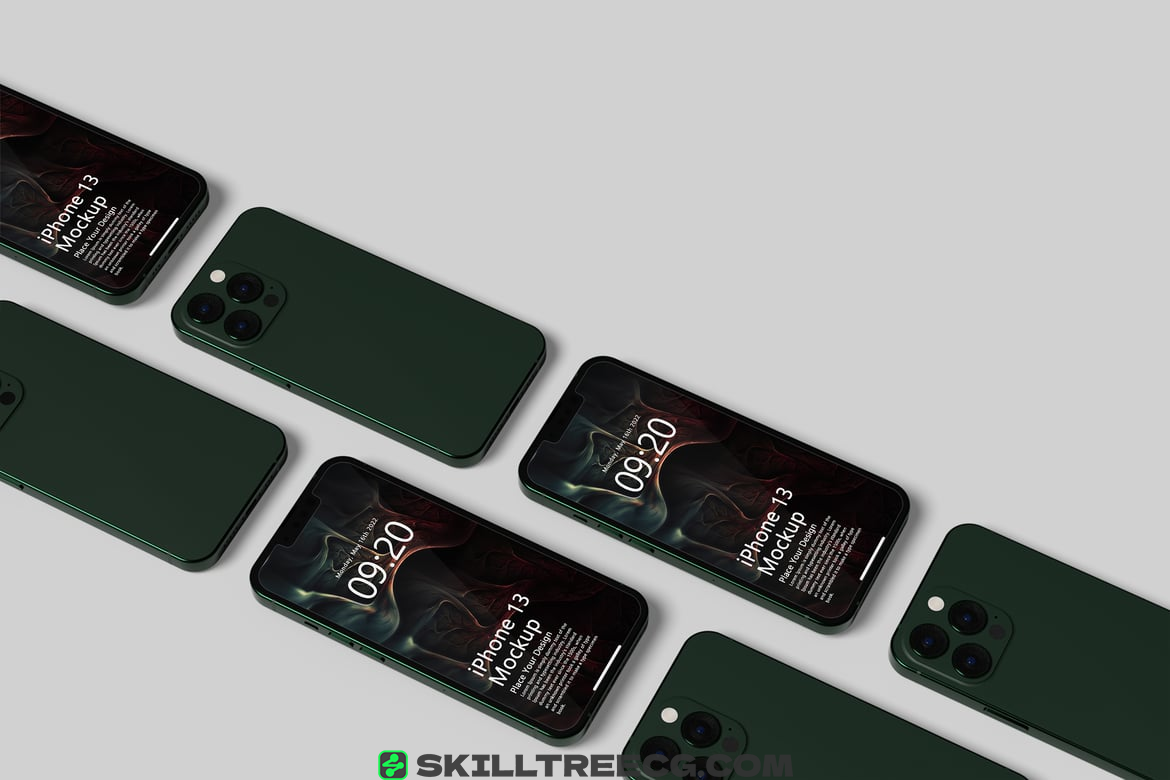 High Resolution Mockup for iPhone（713132）-技能树